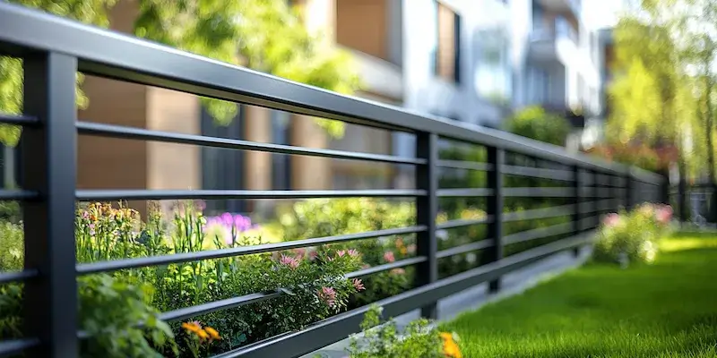 Alu Zäune aus Polen mit Montage